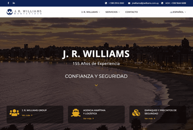 J. R. Williams - Sitio Corporativo